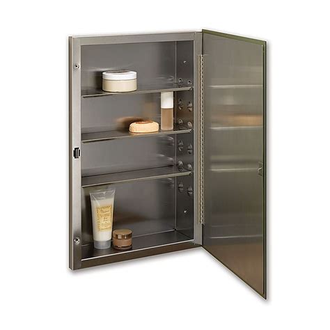 jensen 84024ssx stainless steel frame medicine cabinet 16 x 26|Jensen Styleline 16.